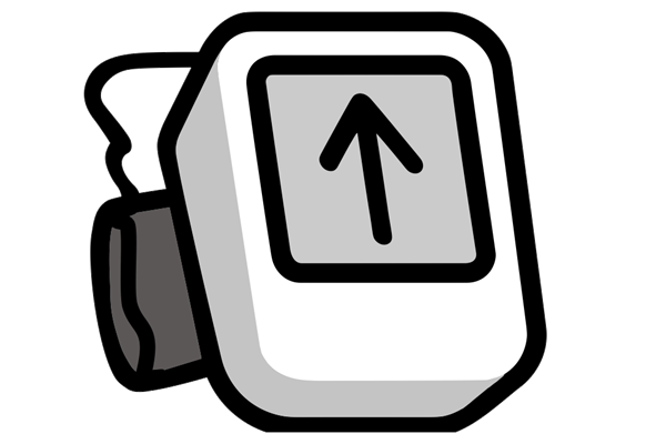 Illustration of blood pressure monitor